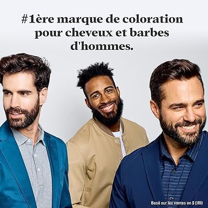 Just For Men - coloration barbe & moustache, naturel, sans ammoniaque, peigne inclus, châtain clair, M25