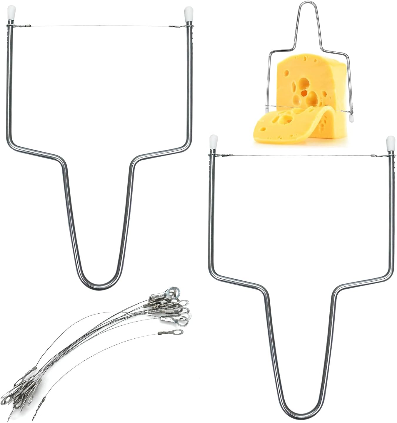 Coupe-fromages en inox - lot de 2 - lames fines et robustes