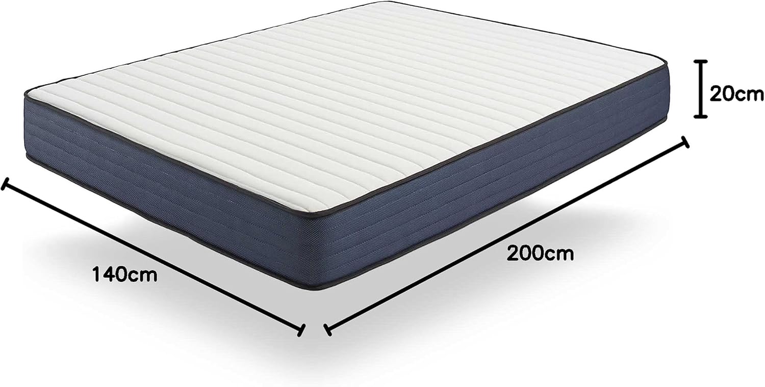 Naturalex - PerfectSleep - 140x200 cm - mousse mémoire, latex, 7 zones, réversible
