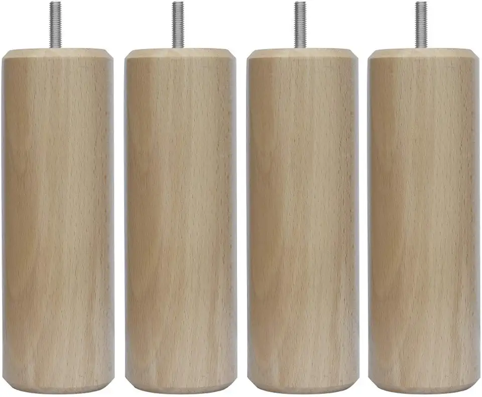 Margot - Caméléon Cylindre - pieds de lit bois 20 cm - vernis naturel - 3700527815763