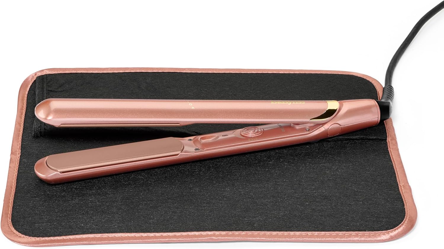 BaByliss - Lisseur Rose Gold - plaques céramique, 235°C, multi-voltage, chauffe rapide, 2598PE