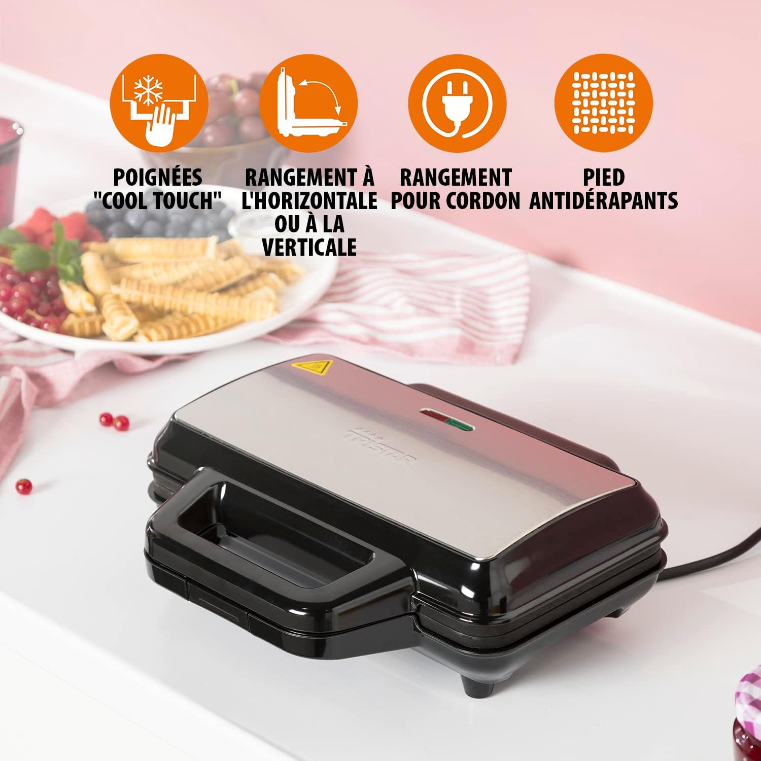 Tristar - gaufrier série WF-1171 - 1 000 W - 15 gaufres - WF-1171