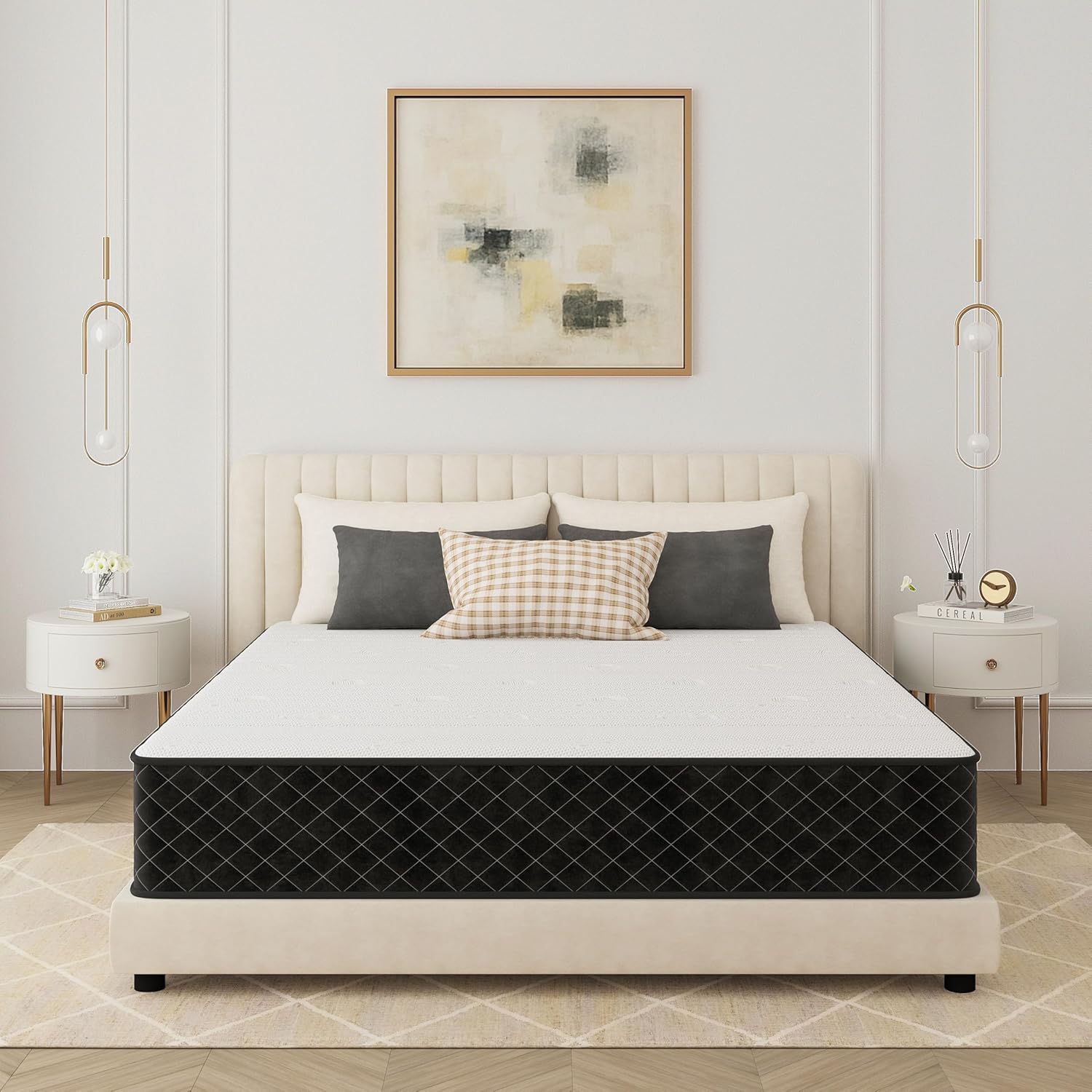 PurrJoys - matelas 180x200 cm 25cm, 7 zones, ressorts H3/H4, Oeko-TEX