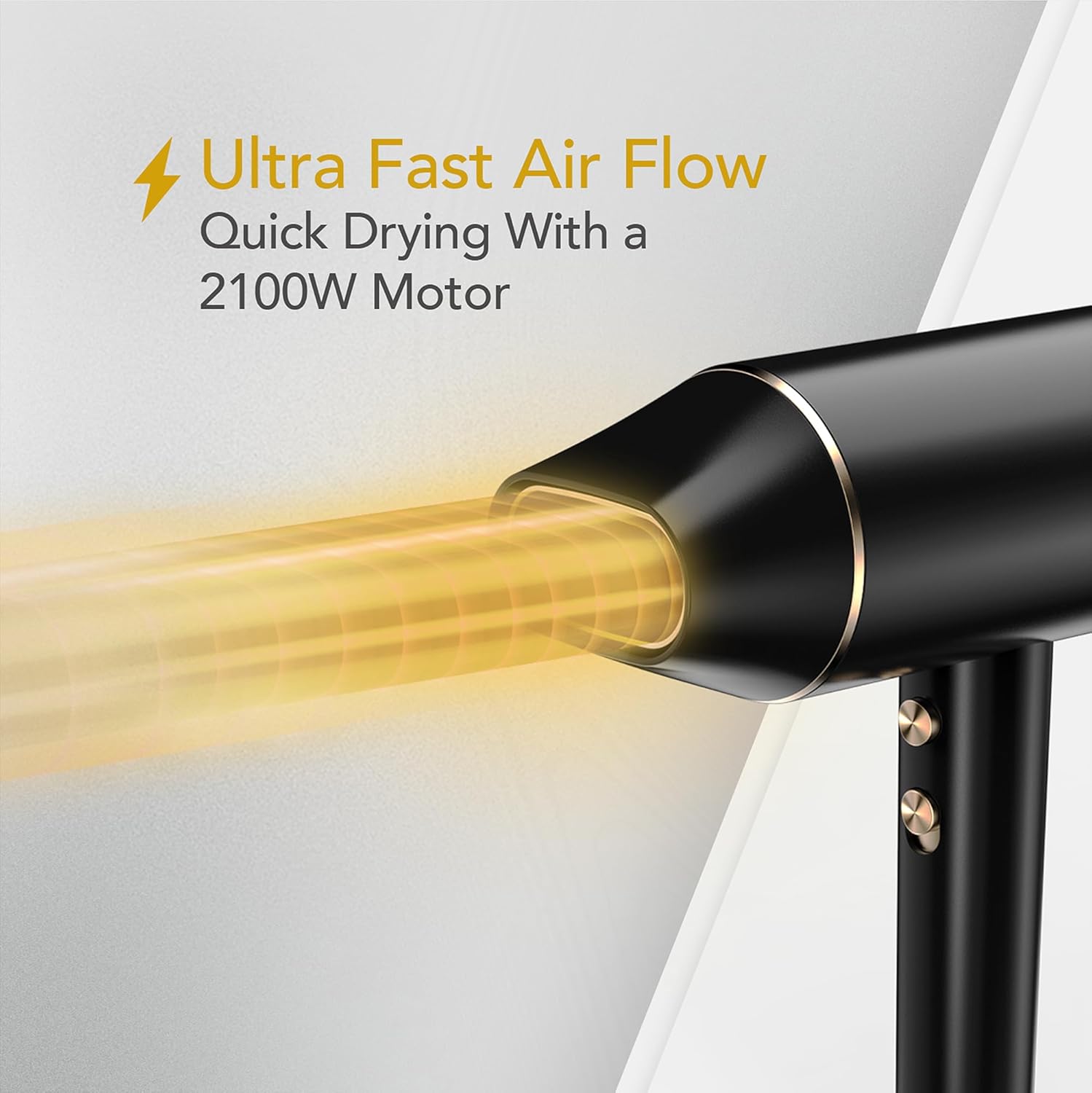 WAHL - Ionic Flow - compact, léger, puissant, séchage rapide, sans frisottis