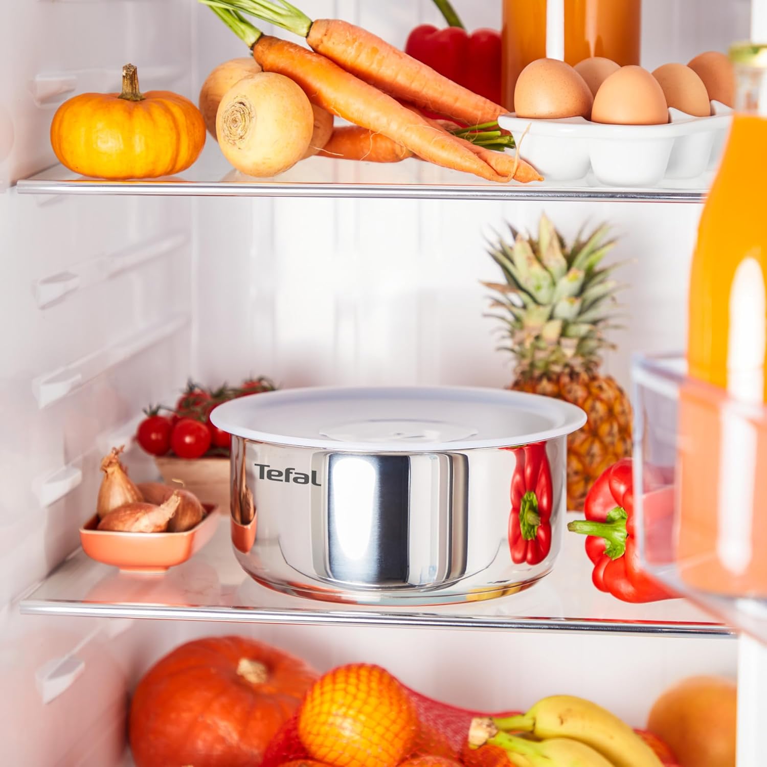 Tefal - Ingenio Emotion - batterie 8 pièces, inox, induction, poignée amovible, L8979804