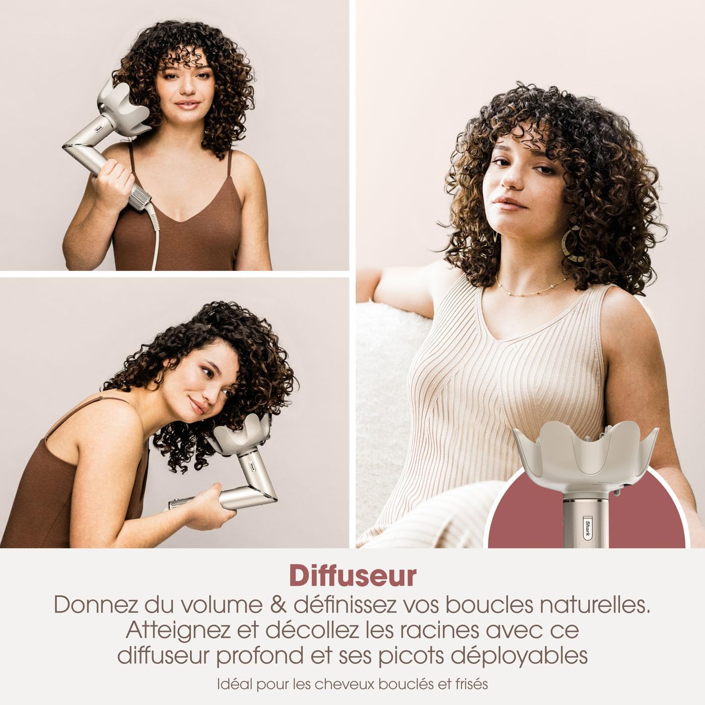 Shark - Styler air chaud multi-styles - boucleurs, brosses, concentrateur, sans chaleur