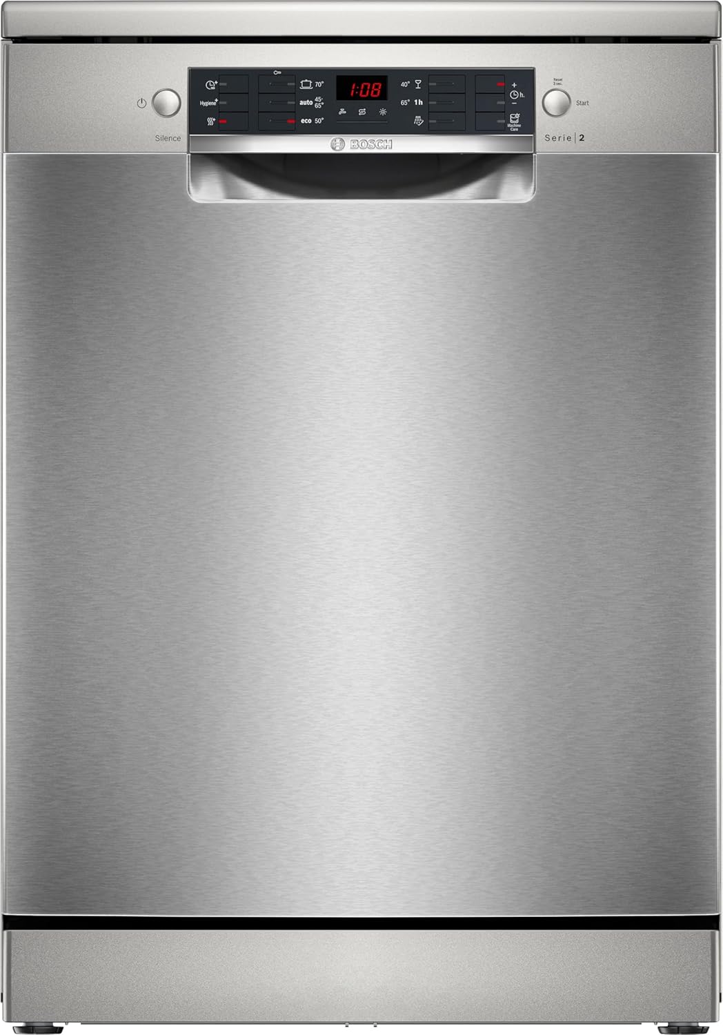 Bosch - lave-vaisselle Série 2, 60 cm, pose libre inox, SMS26AI01F