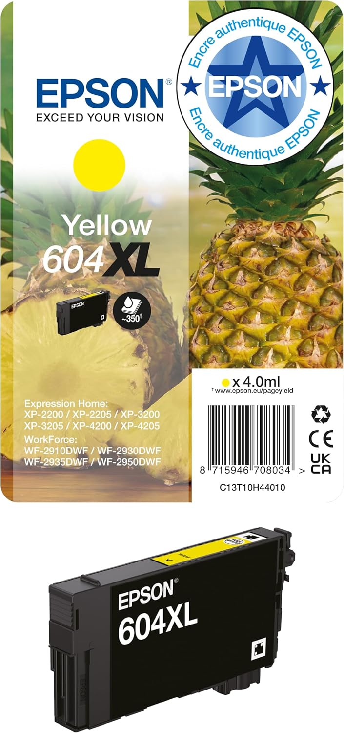 Epson - Cartouche encre 604XL - jaune - rendement élevé, Pineapple