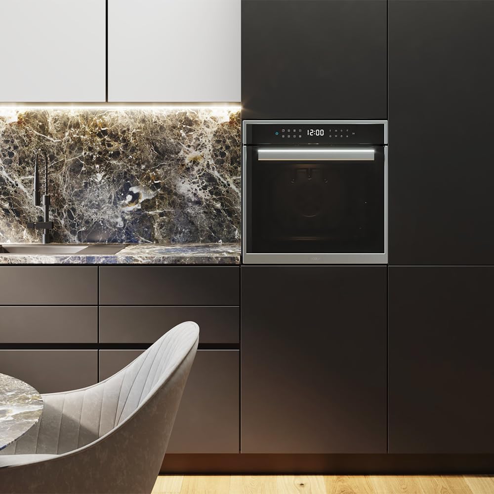 Cecotec - Four pyrolyse 60cm, 81L, 3400W, 11 fonctions Edge P506000