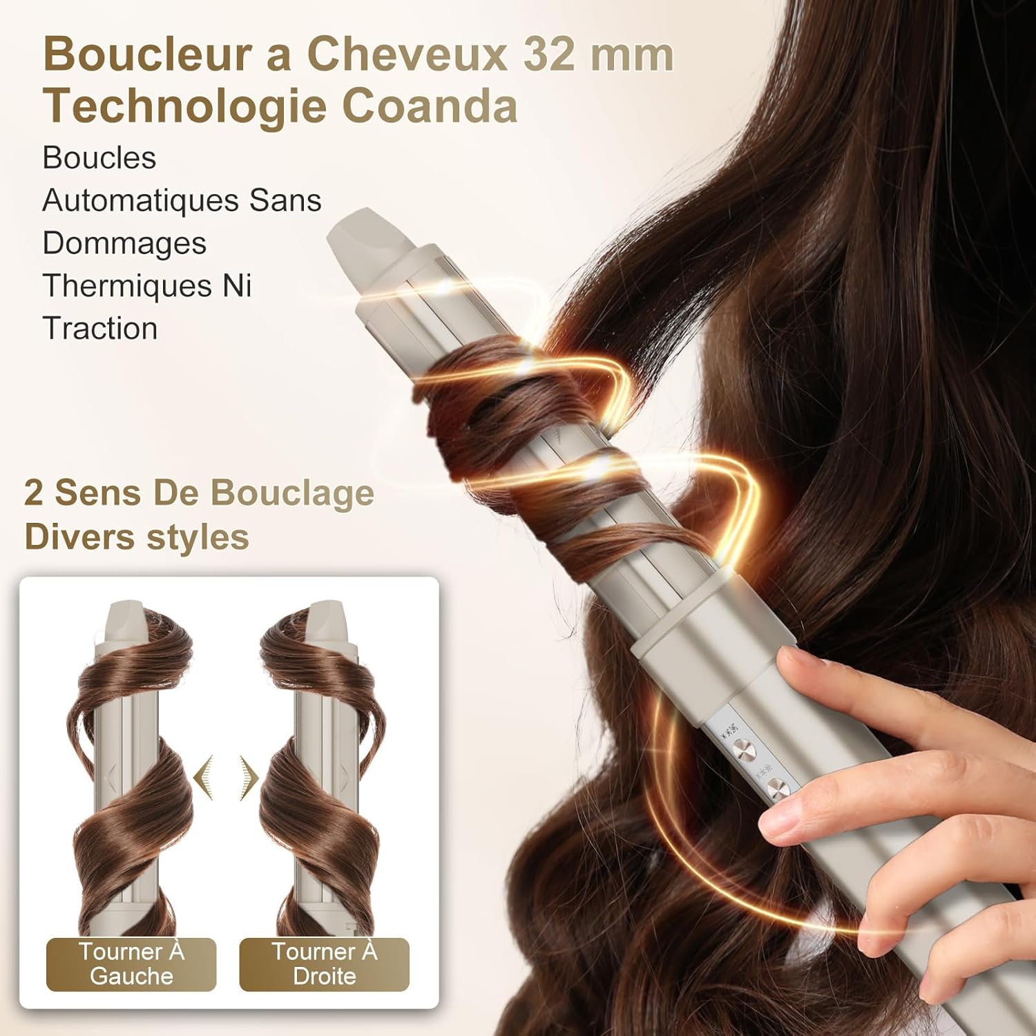 7MAGIC - Air Styler 6 en 1 - compact - sèche/ionique/boucle/lisse coiffage, 7MAGIC