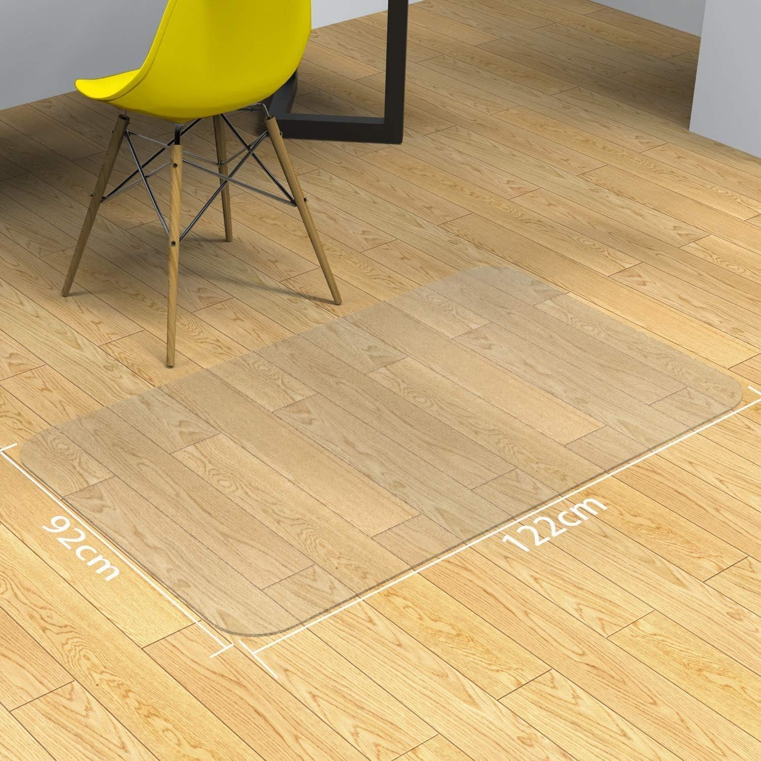 NATRKE - tapis protège-sol PVC 92x122cm, sans BPA/phtalate, transparent