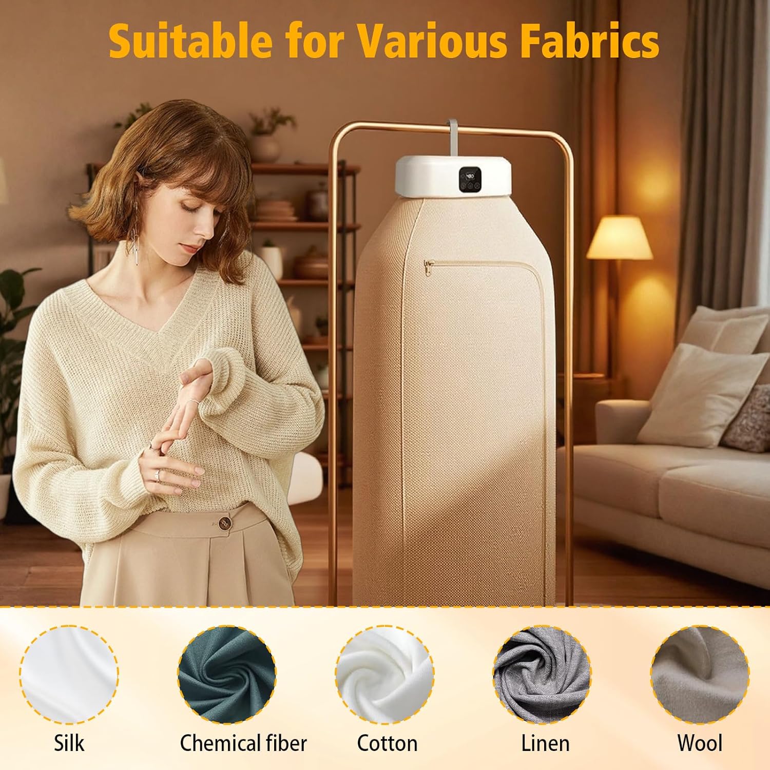 Sèche-linge électrique portable - pliable, minuterie 8h, UV, LED, PTC, idéal maison/voyage