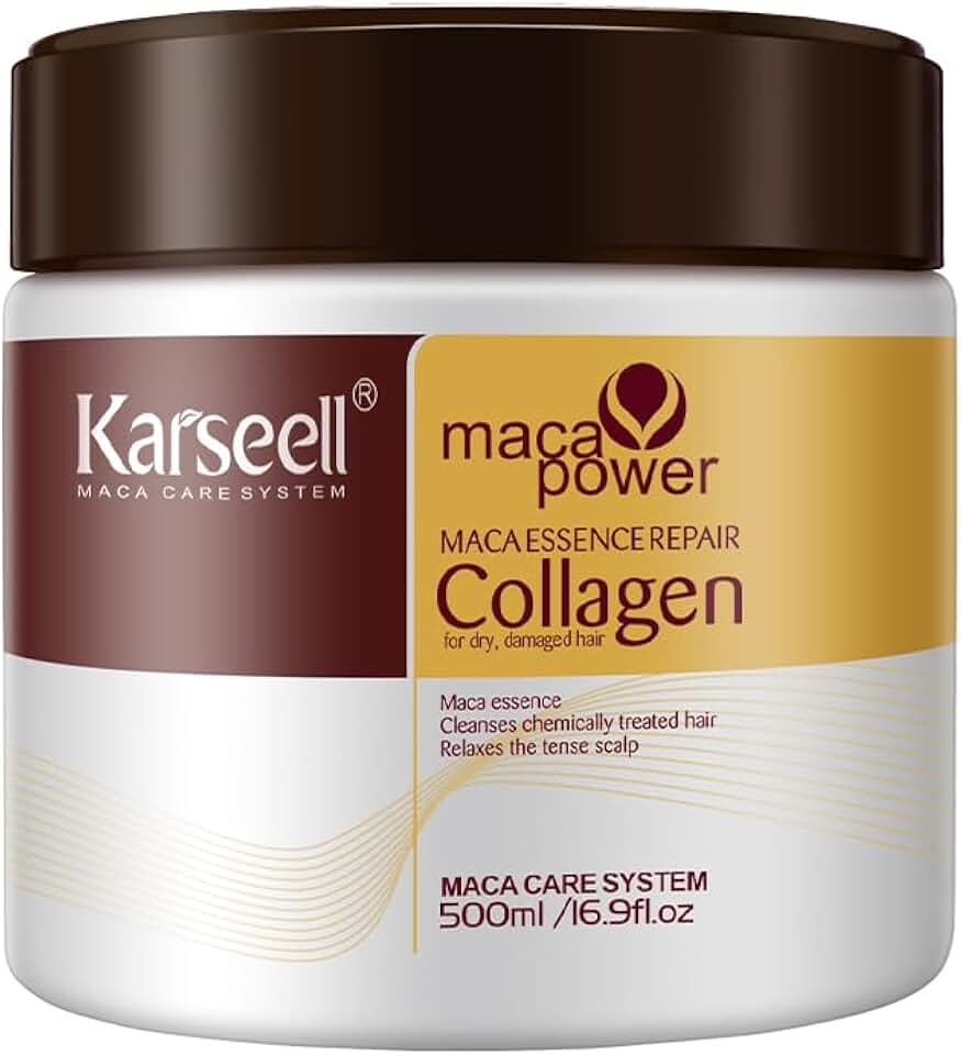 Karseell - Collagen Masque Cheveux 500ml - Argan, réparation intense