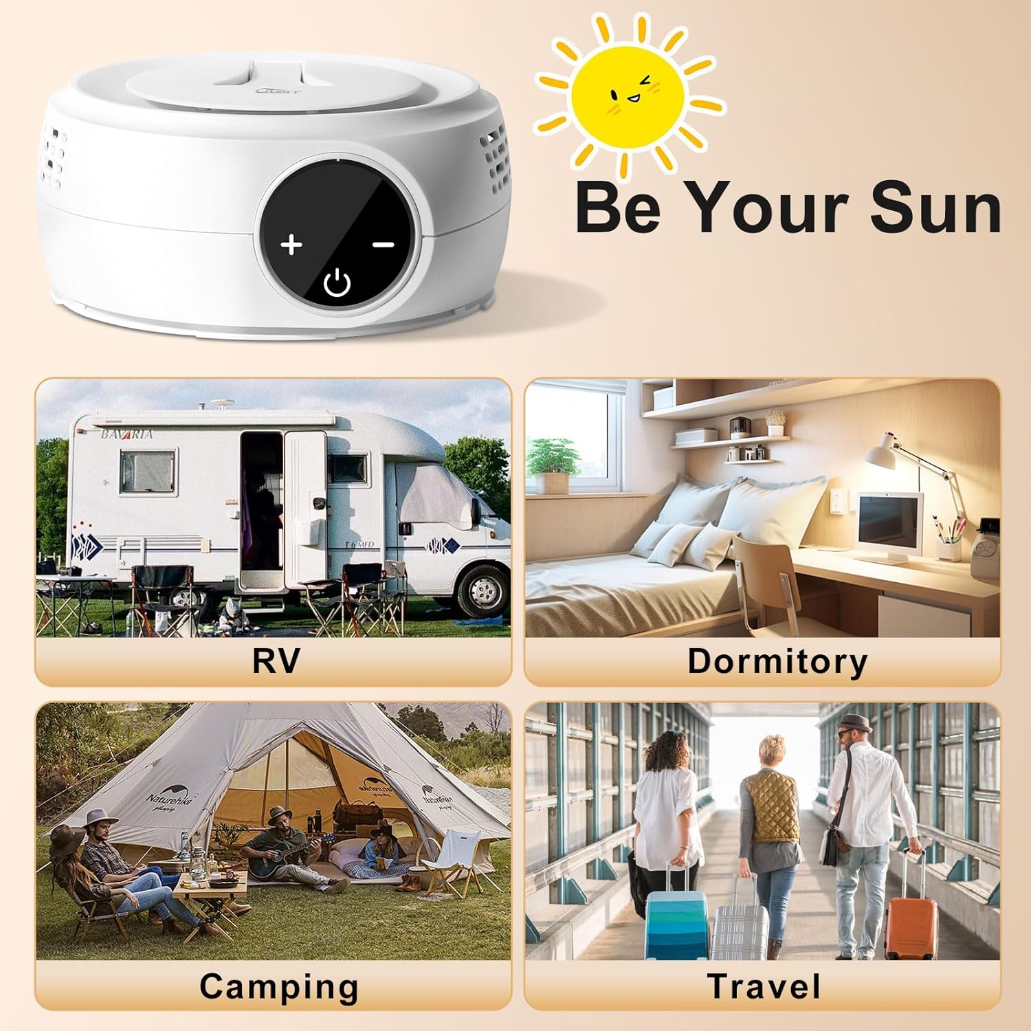 Uten - Mini sèche-linge portable 600W - minuterie, pompe à chaleur