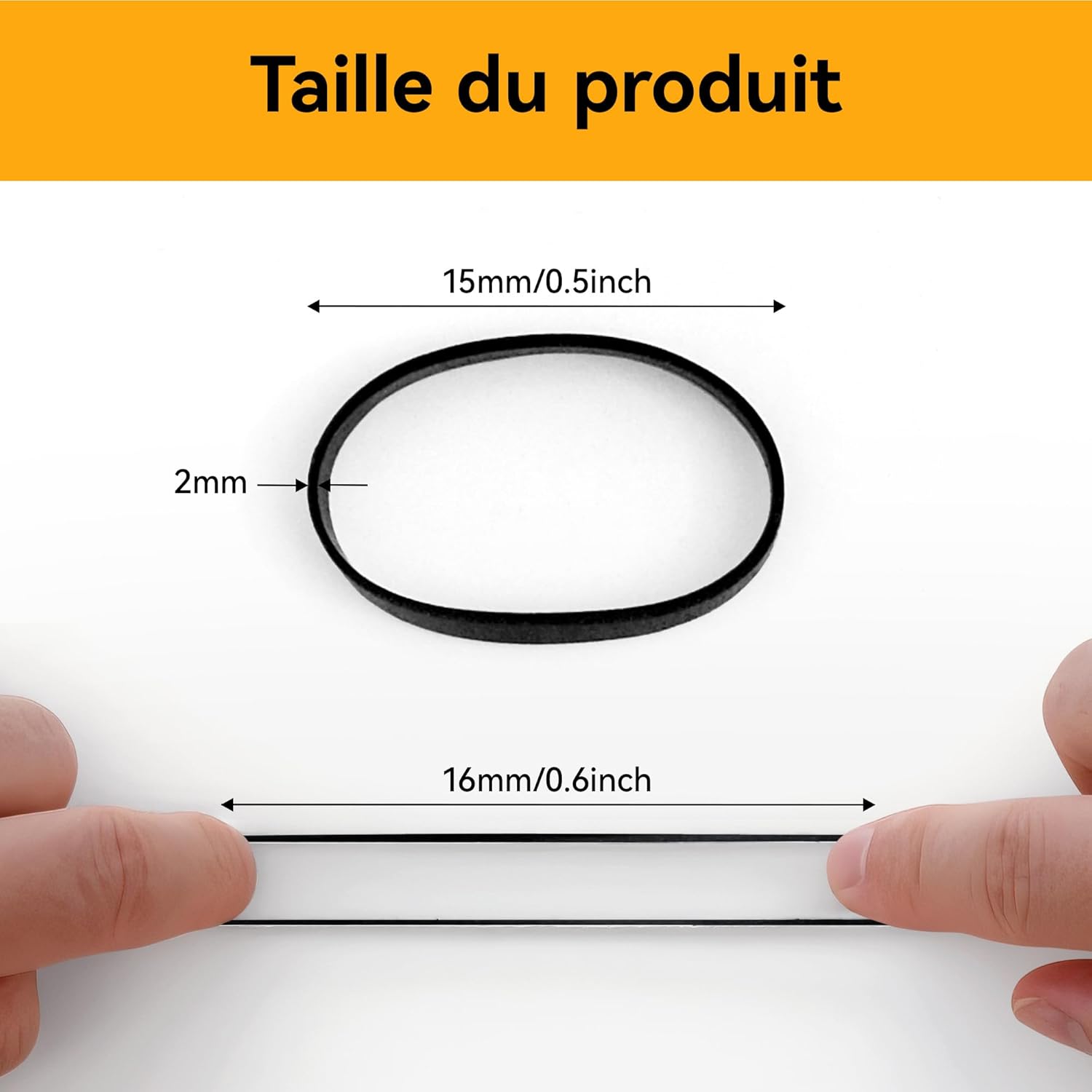 Élastiques cheveux - noirs, 1000pcs, petits, coiffures DIY, tresses