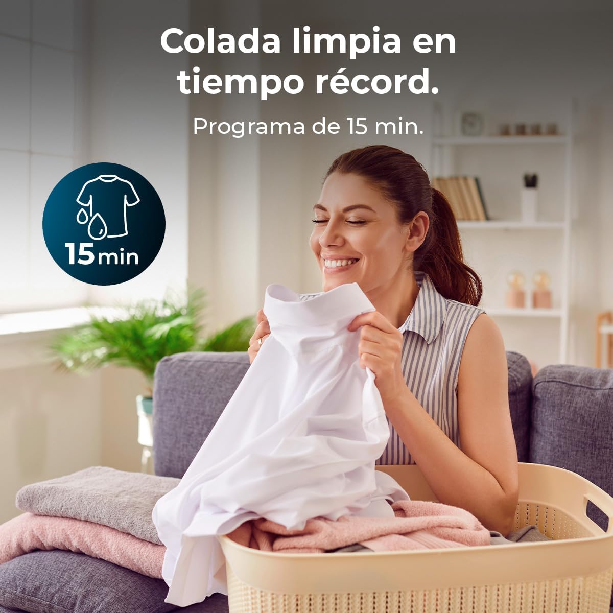 Cecotec - Bolero DressCode 720 - 7 kg - 1200 rpm, 15 programmes, faible conso