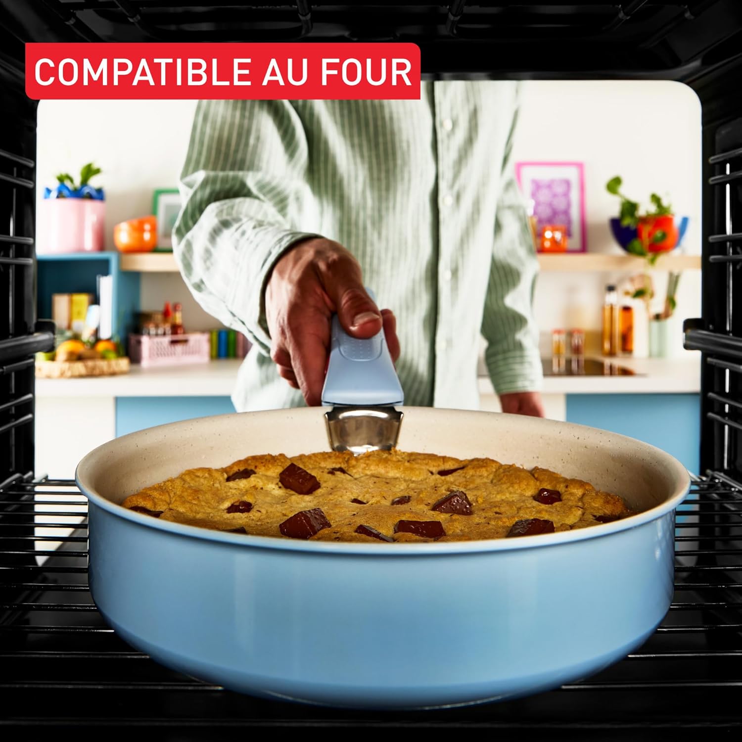 Tefal - Ingenio Serenity batterie cuisine 11pcs, poignées amovibles, induction, L828SB04