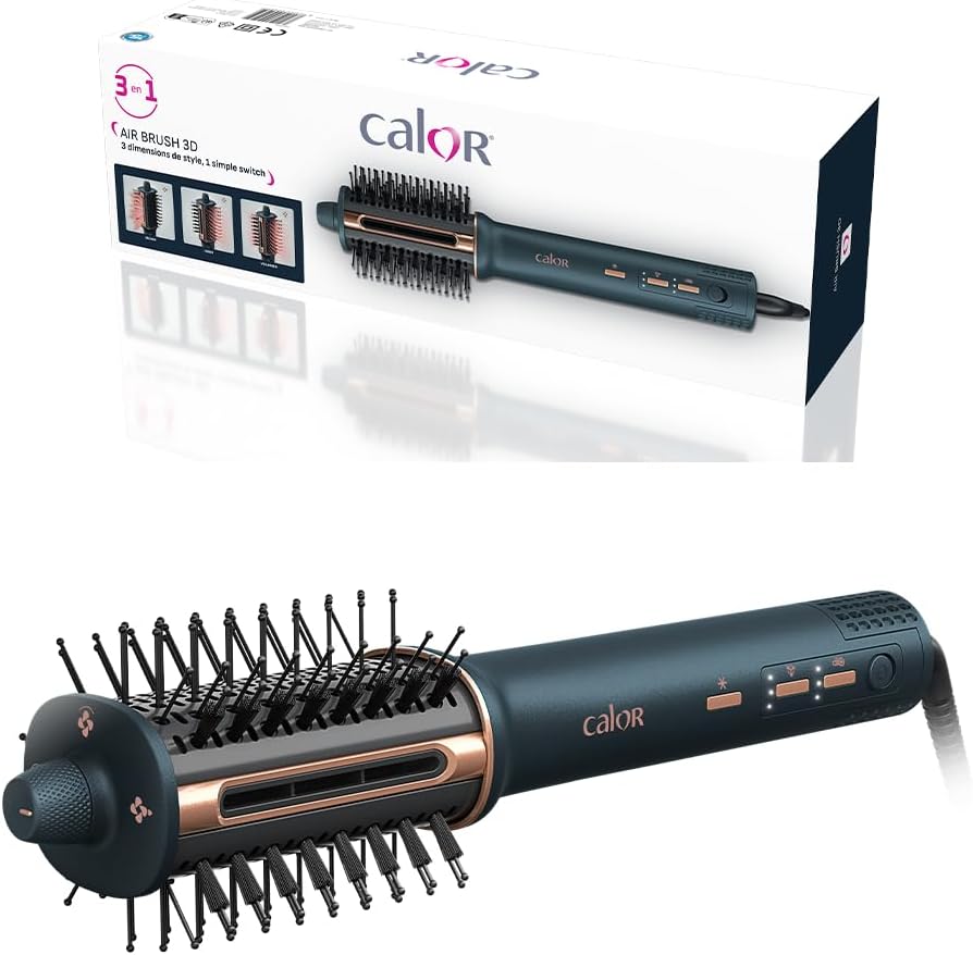 Calor - Air Brush 3D - Brosse 3-en-1 sèchage & lissage - UB9720C0