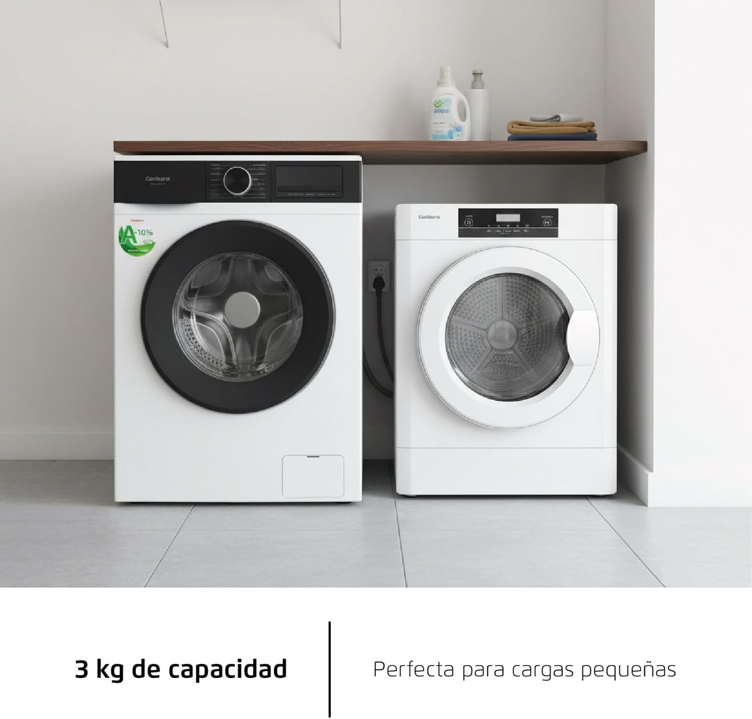 Corberó - sèche-linge frontal 3kg, LED, 5 programmes, blanc, CSM320W