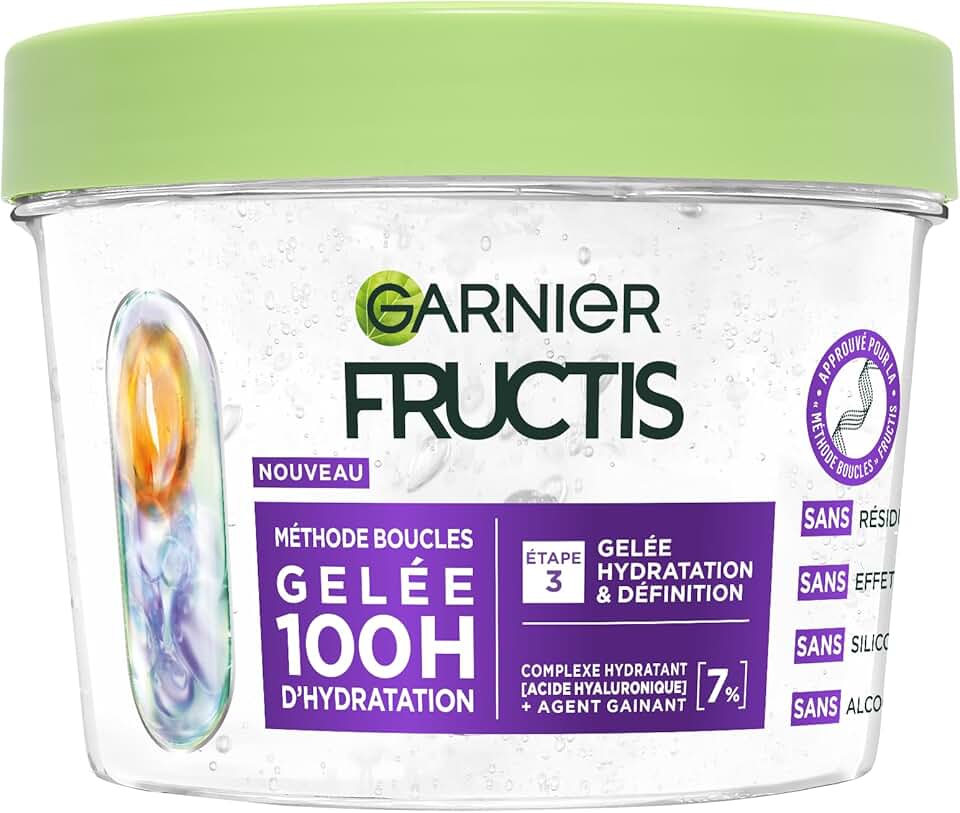 Garnier - Fructis Méthode Boucles - 370ml - gelée hydratante et définissante cheveux bouclés