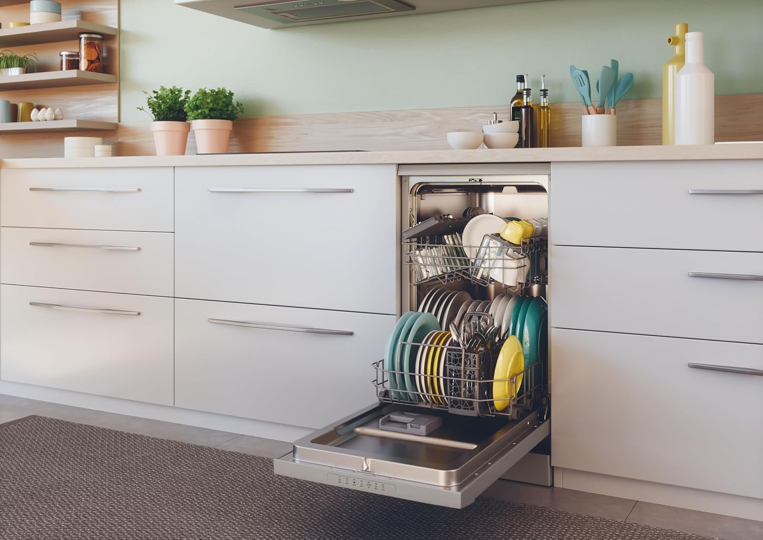 Lave-vaisselle 45cm, 10 couverts, 47dB, classe E, silver