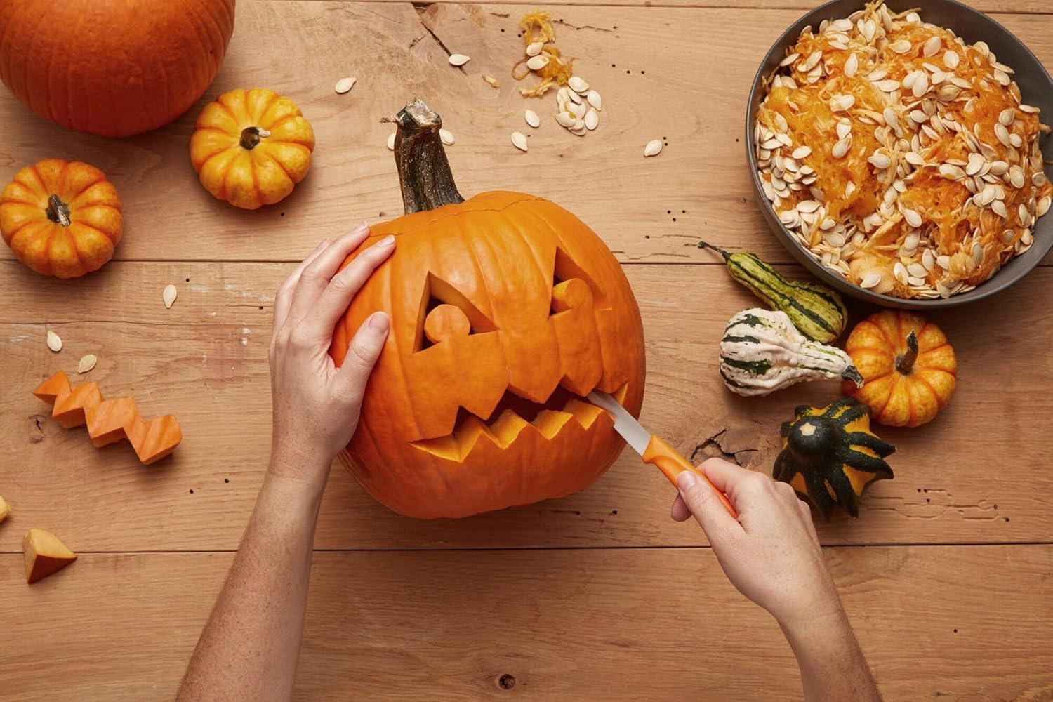 Victorinox - Swiss Classic - 8 cm - Set couteaux tranchants inox, orange