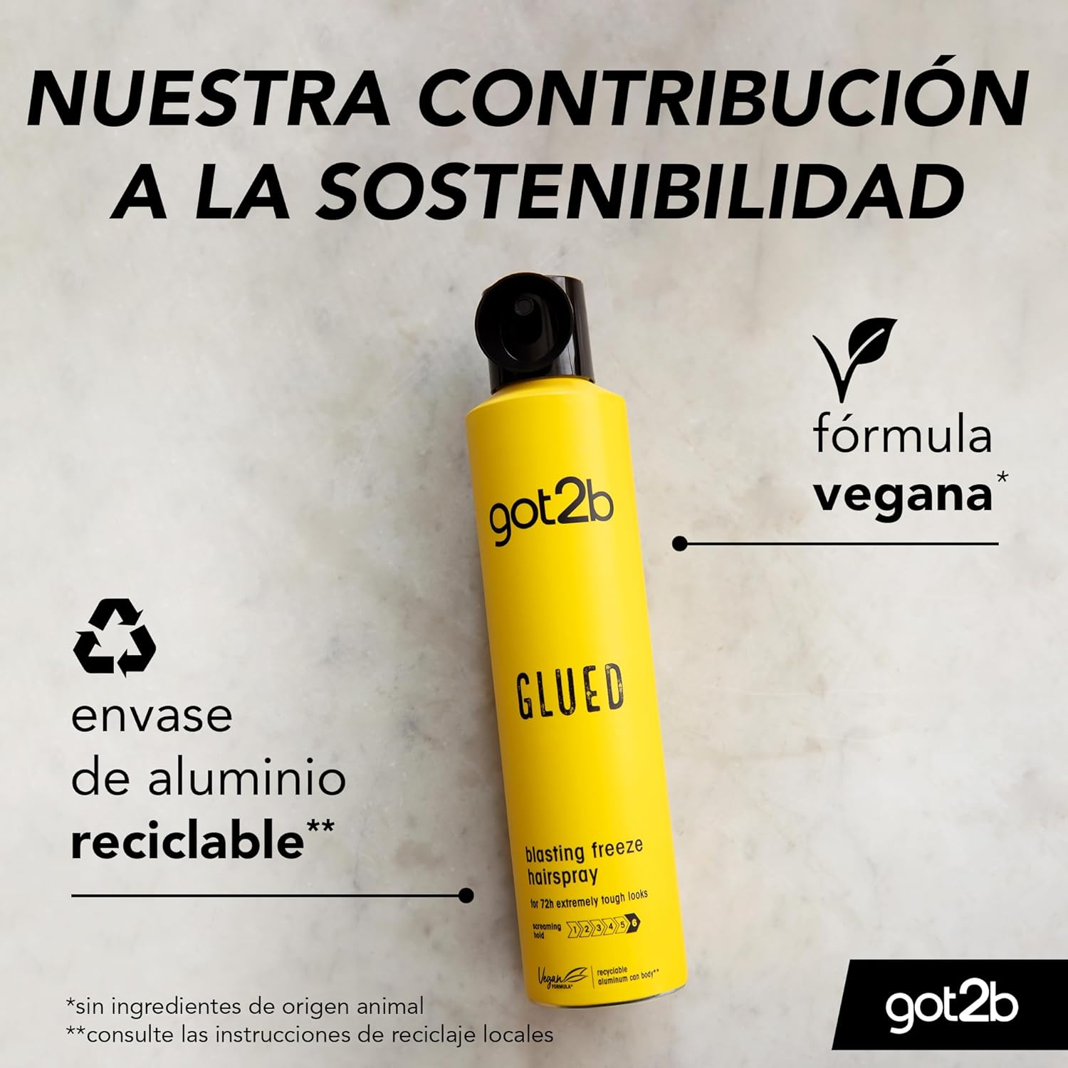 Schwarzkopf - got2b Blasting Freeze Spray - fixation forte, tenue longue durée