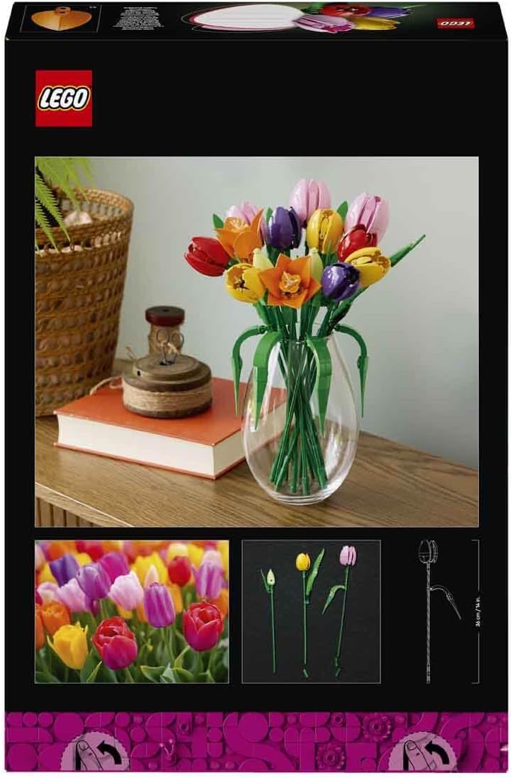 Lego - Botanicals Bouquet Tulipes - 14 fleurs 5 couleurs - 11501